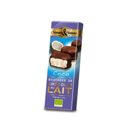 BOUCHEES COCO CHOCOLAT LAIT 45G SAVEURS