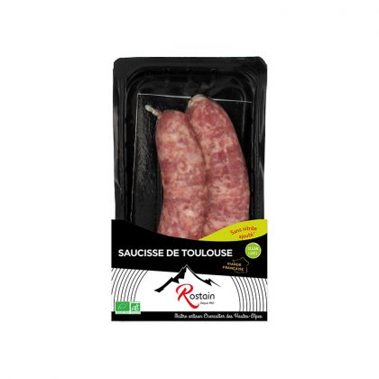 SAUCISSE A ROTIR TOULOUSE 220G ROSTAIN